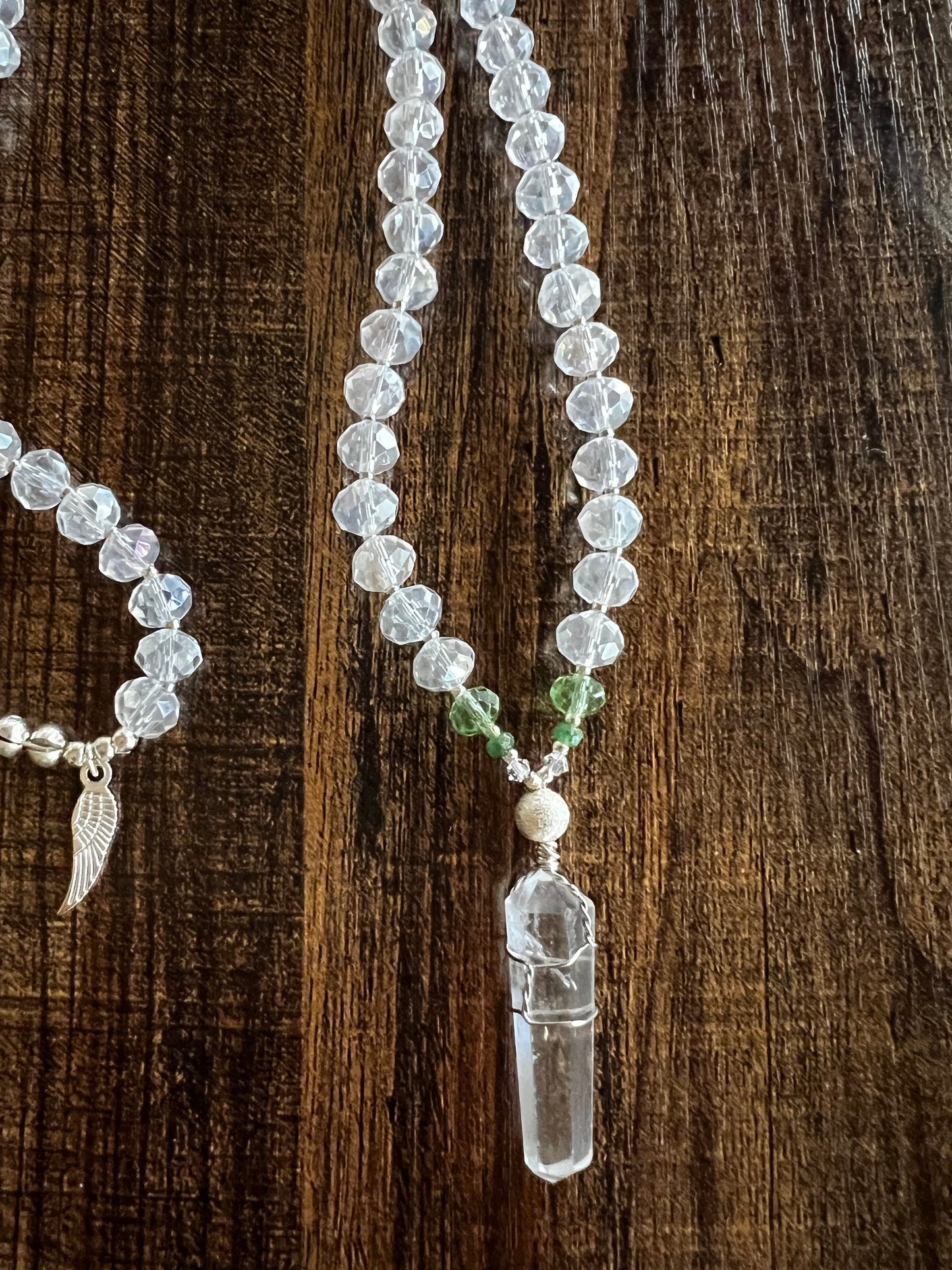 Archangel Raphael Healing Crystal Necklace