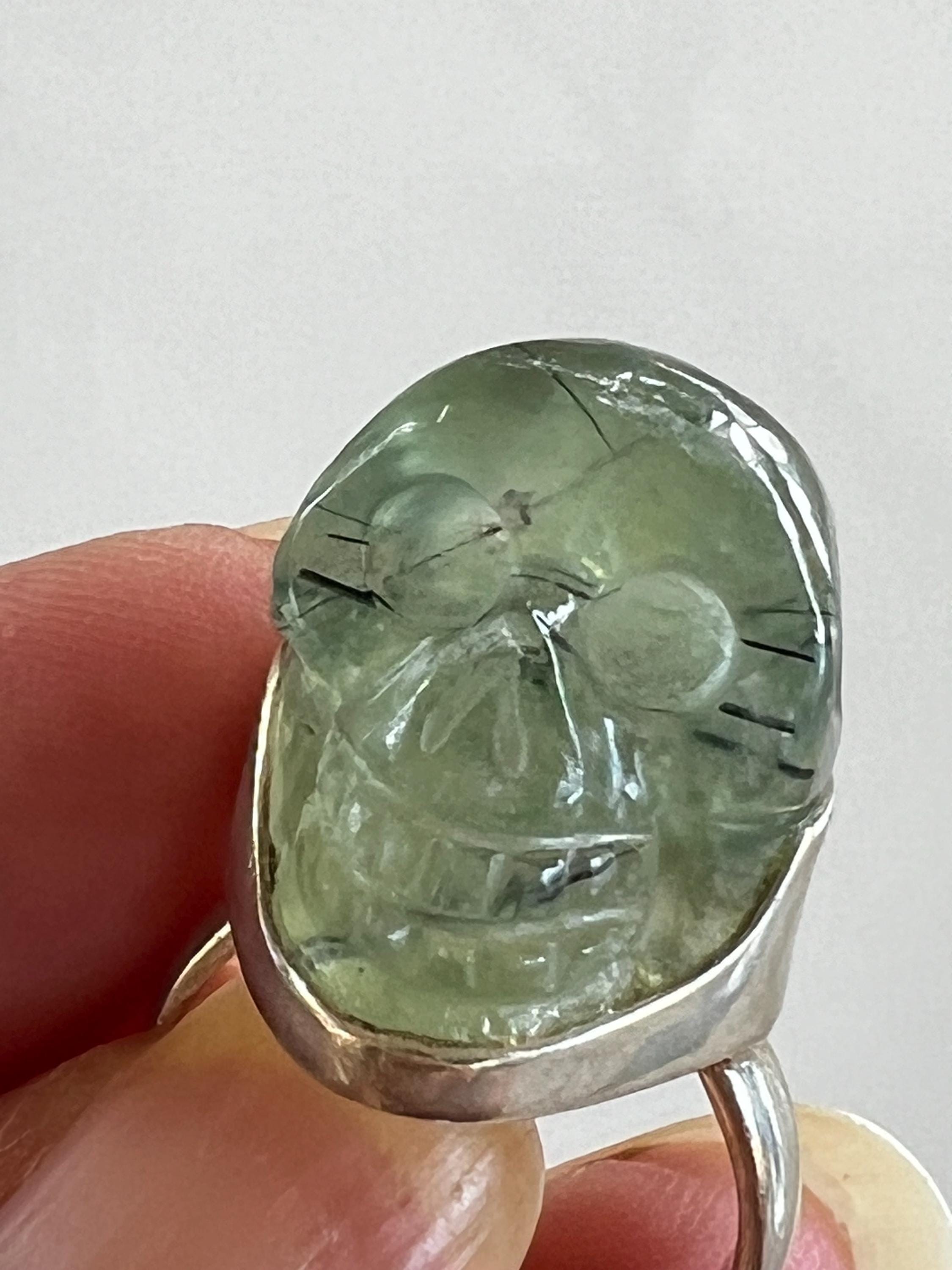 New Earth Crystal Skull Ring