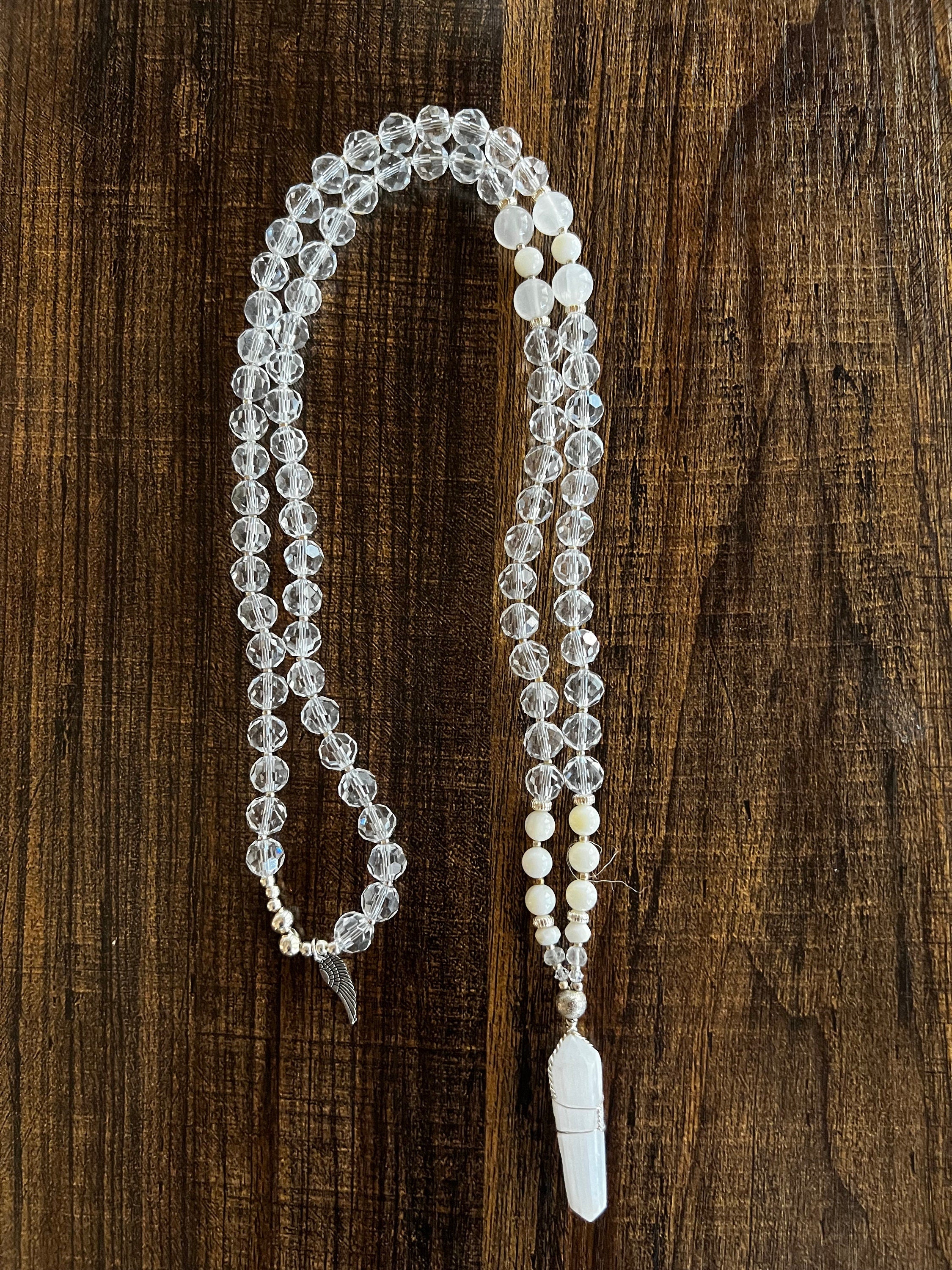 White Flame Healing Mala