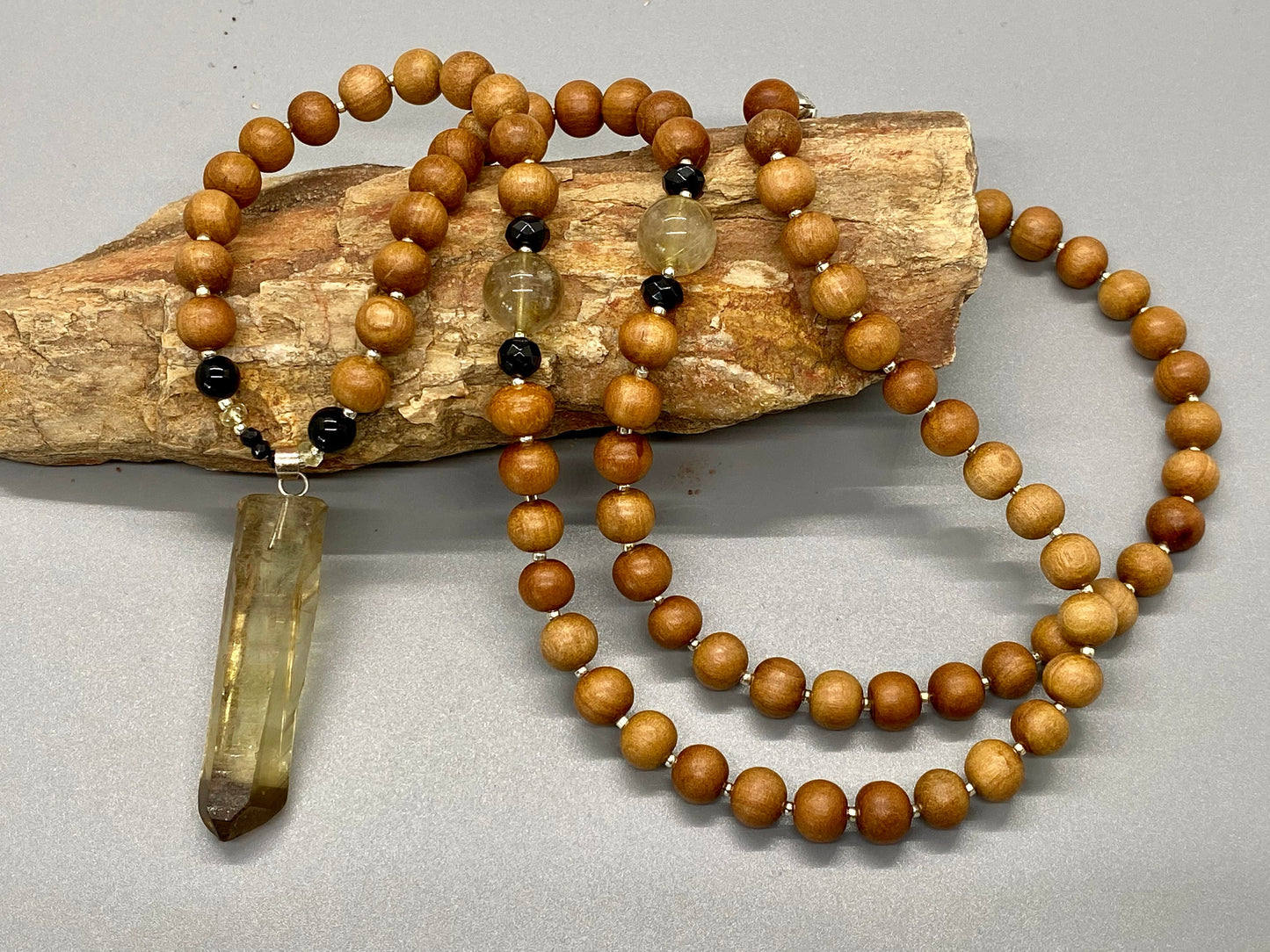 I AM Prosperous Sandalwood Mala