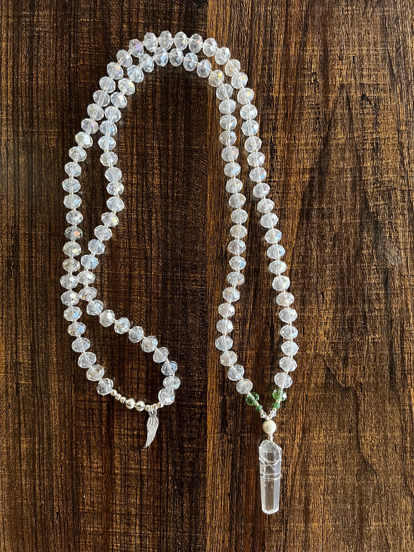 Archangel Raphael Healing Crystal Necklace