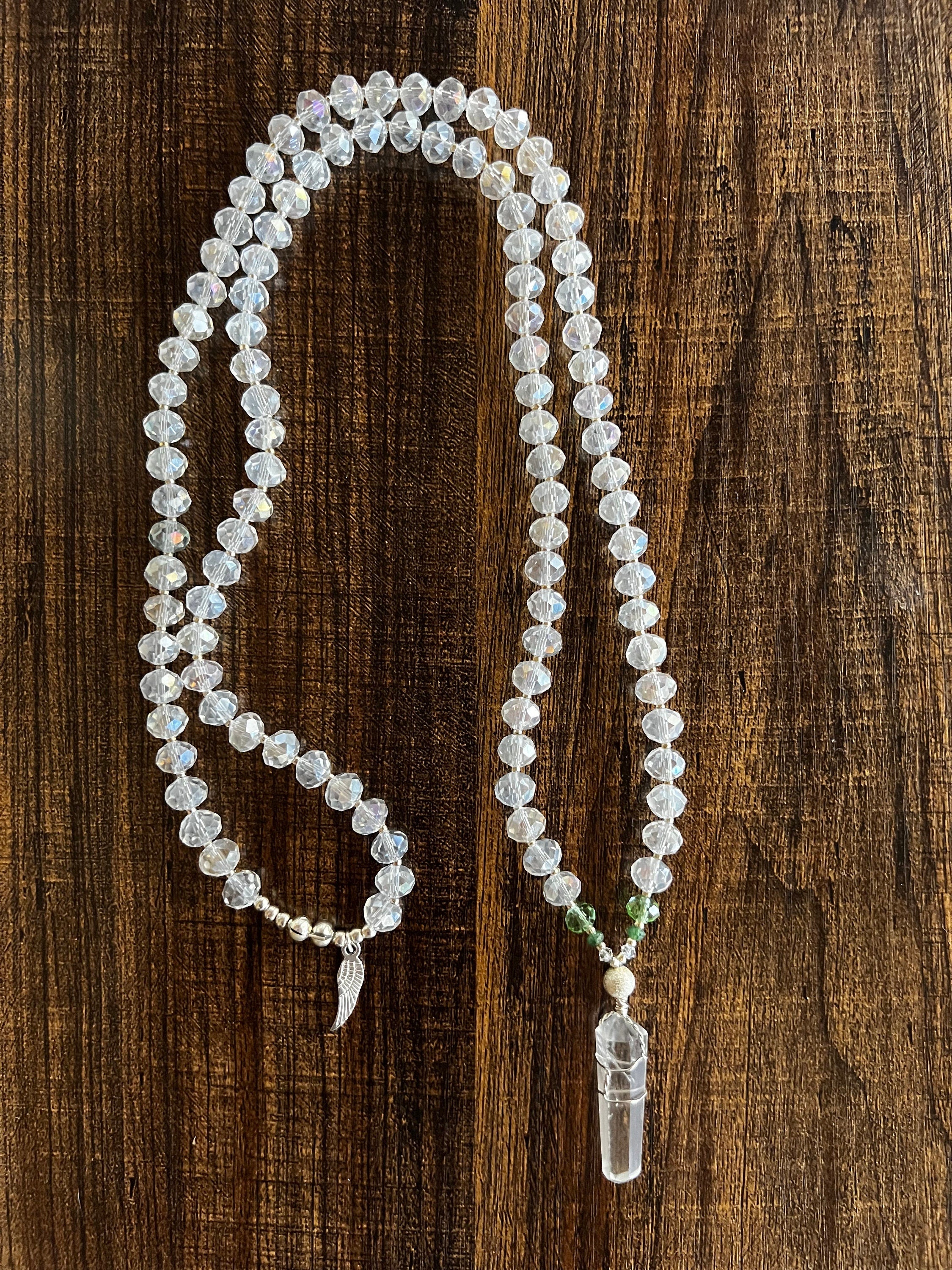 Archangel Raphael Healing Crystal Necklace