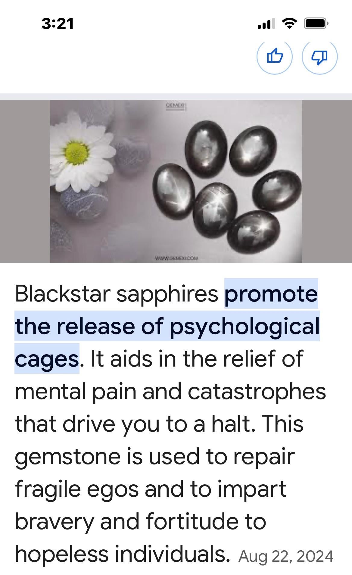 Star Sapphire Pendant