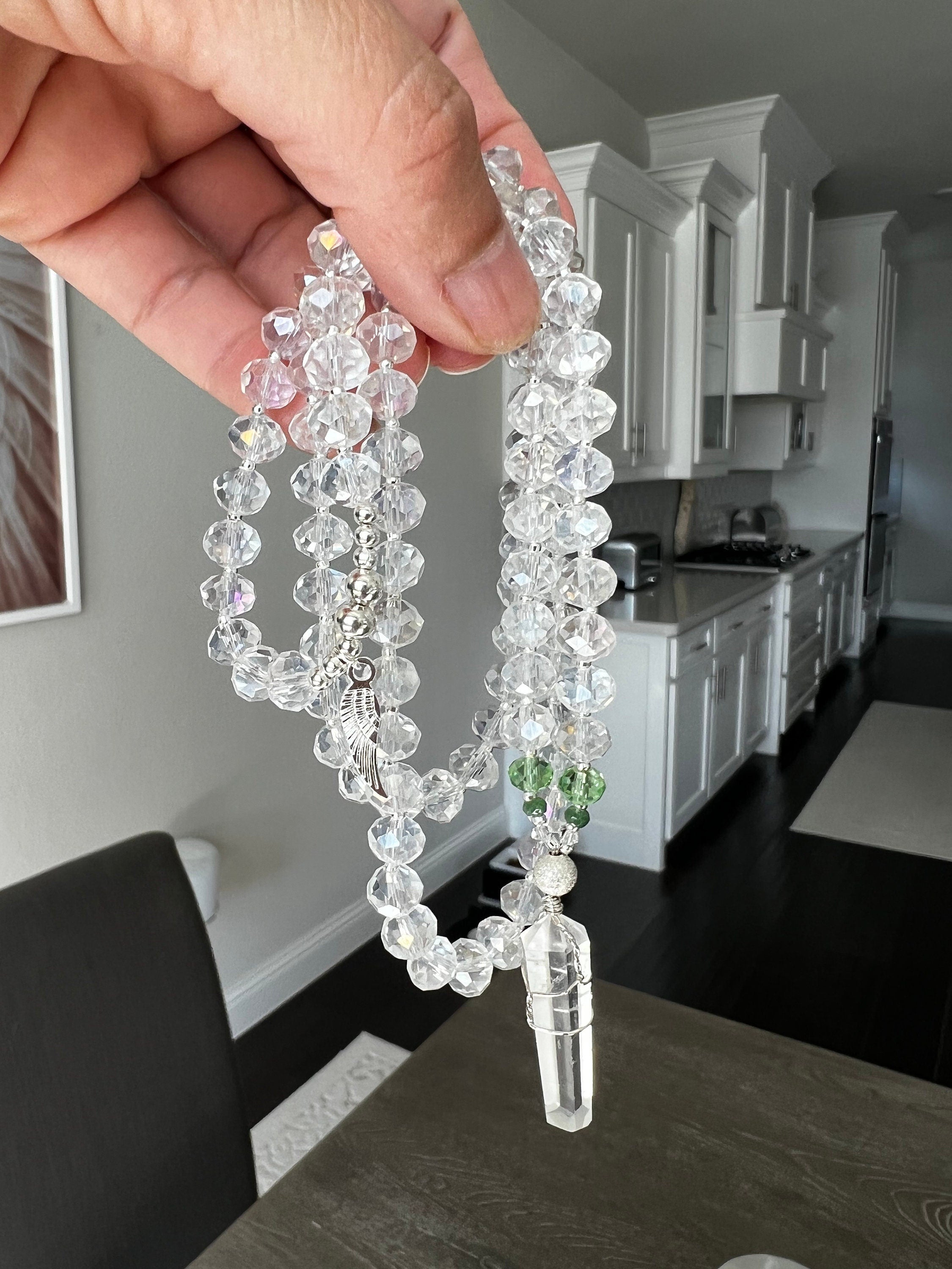 Archangel Raphael Healing Crystal Necklace