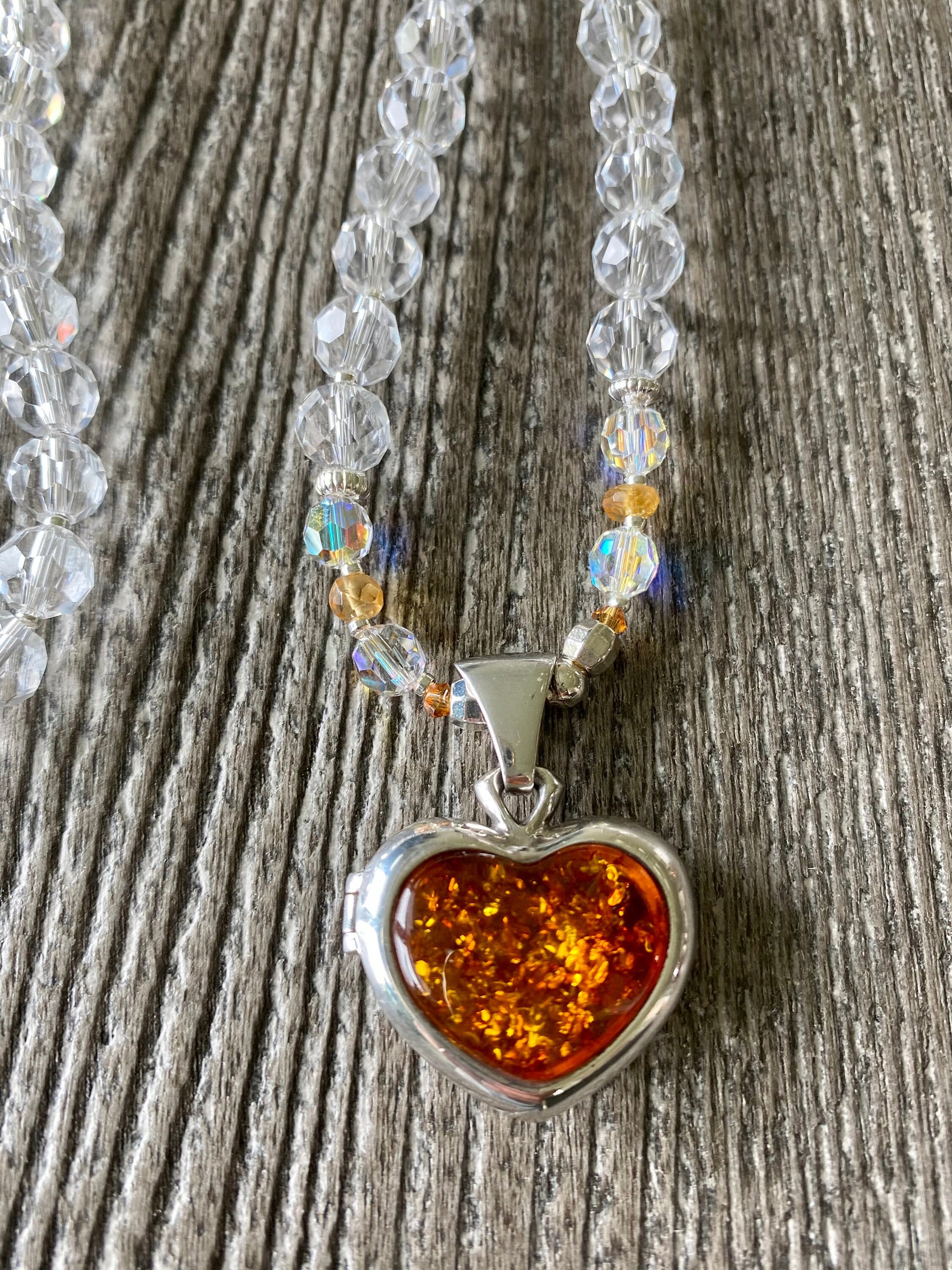 Amber Heart Mala