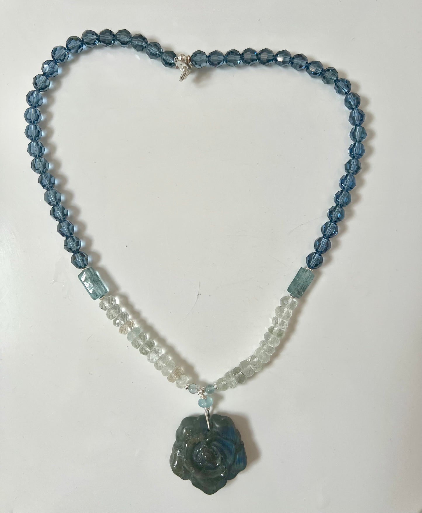 Blue Rose Priestess Mala
