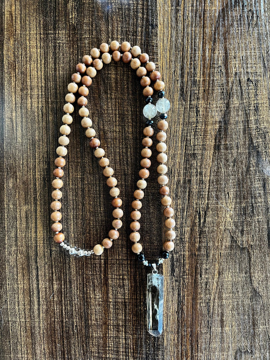 I AM Prosperous Sandalwood Mala