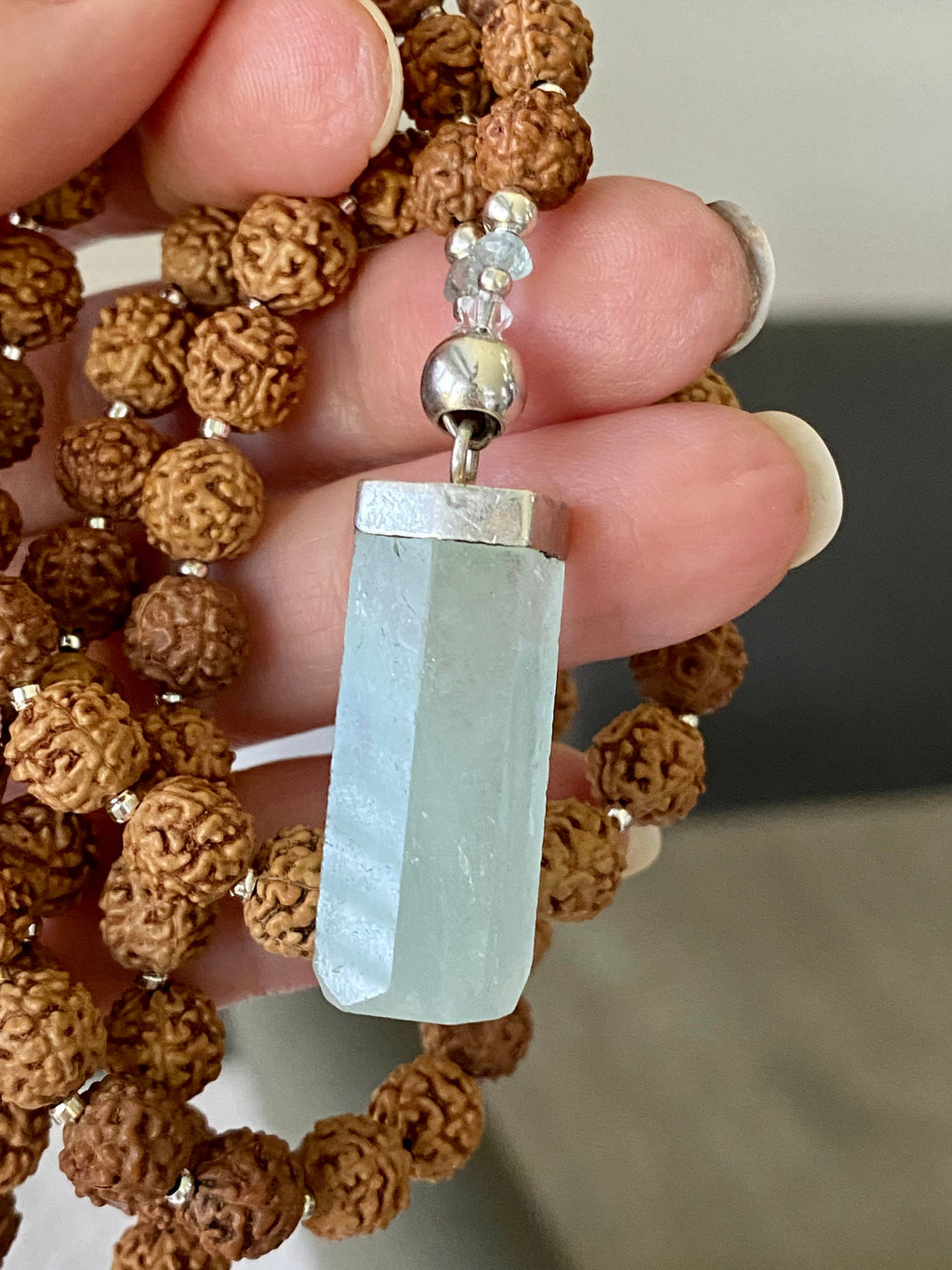 Aquamarine Arc Mala