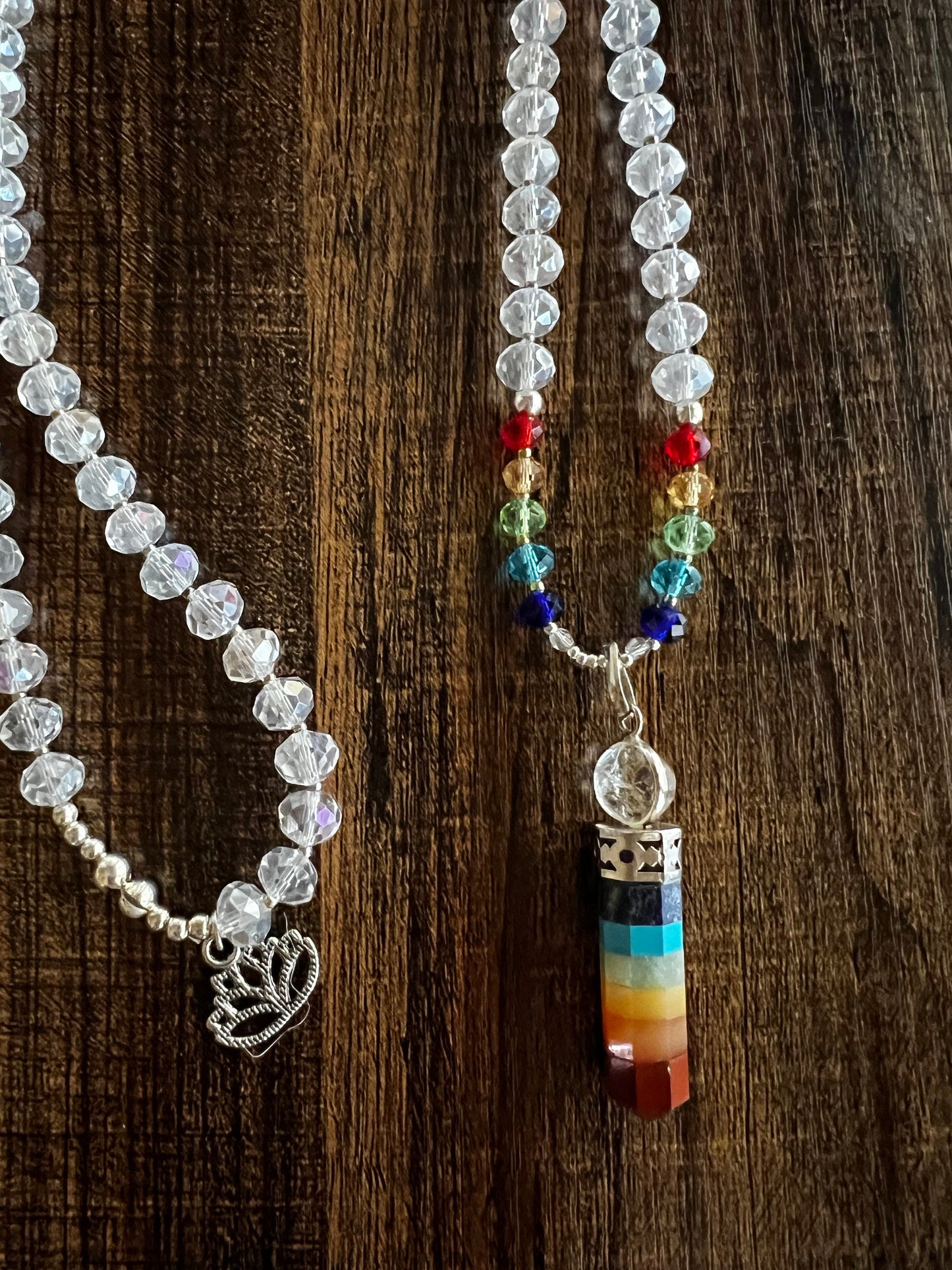 Chakra Crystal OM Mala