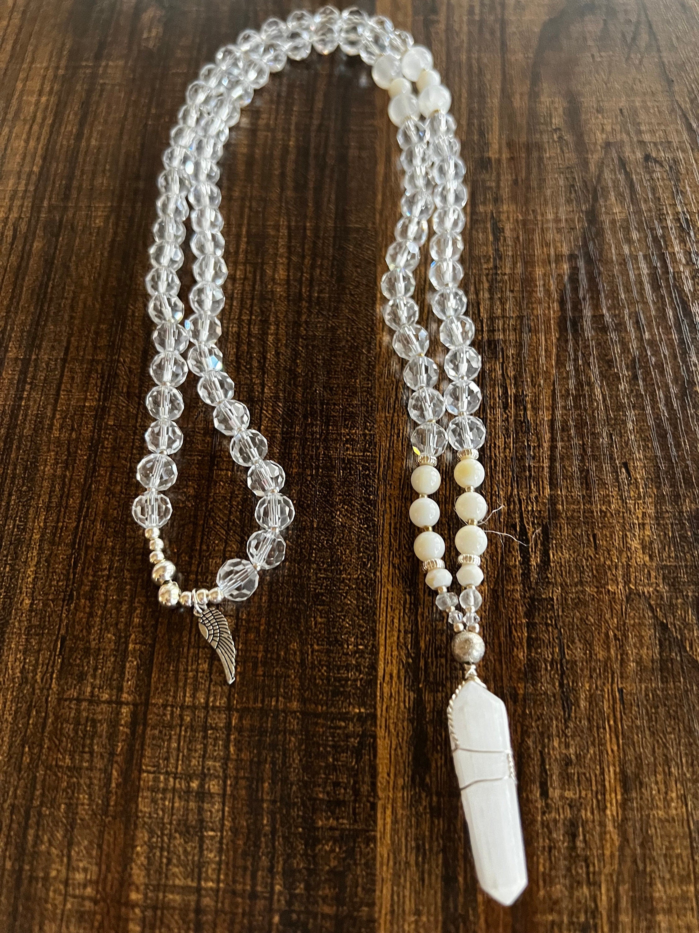 White Flame Healing Mala