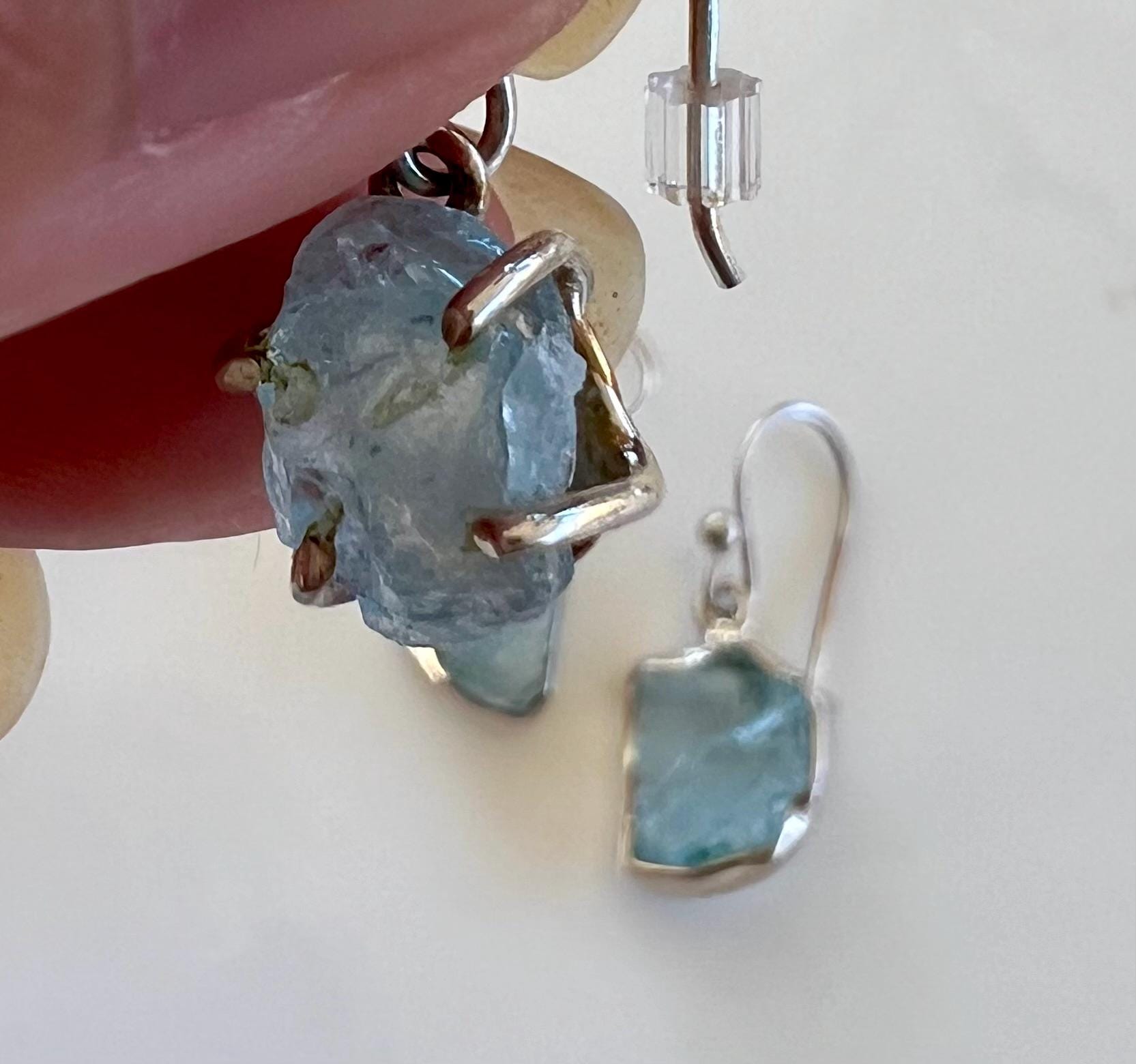 New Earth Aquamarine Earrings