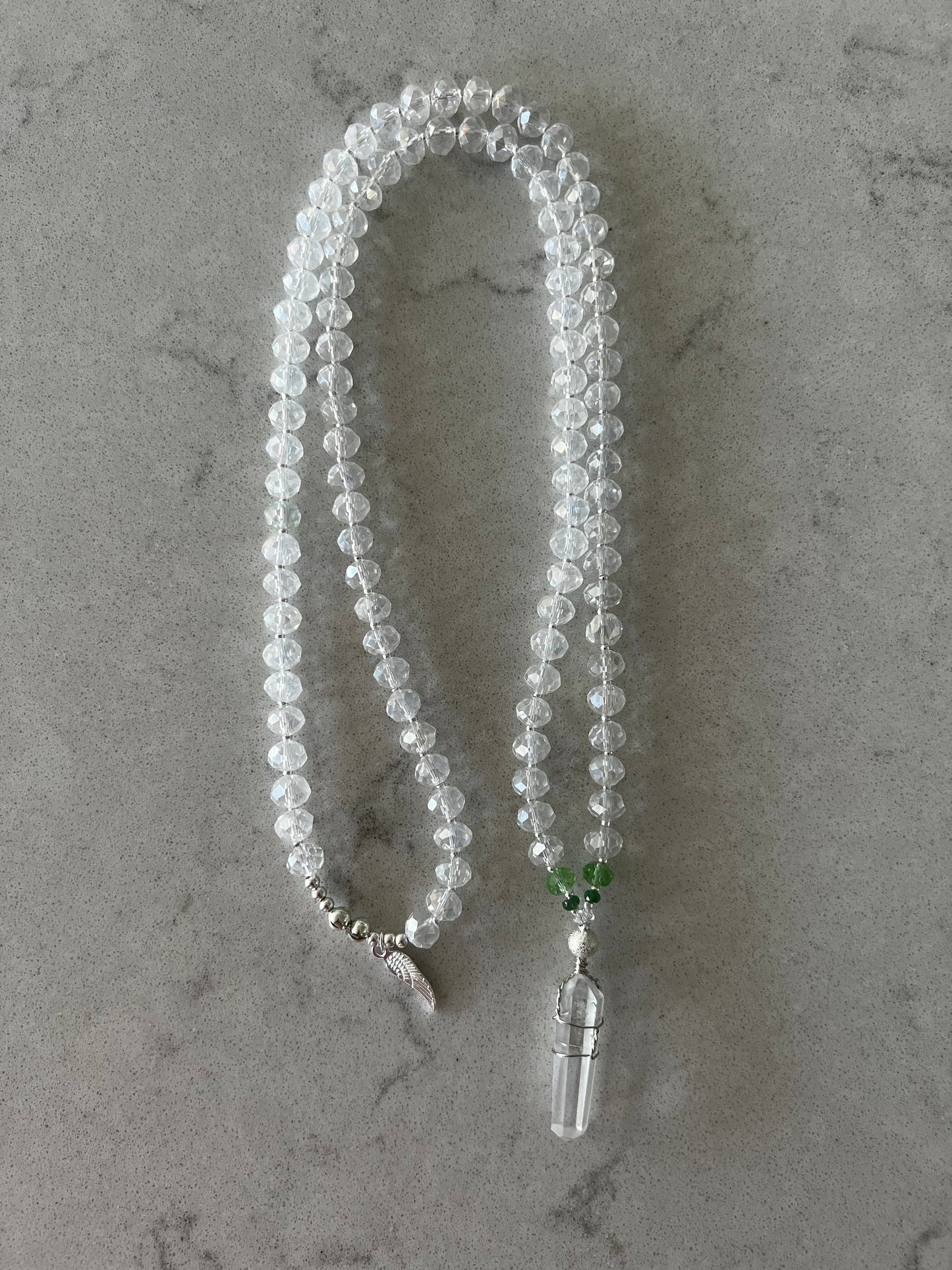 Archangel Raphael Healing Crystal Necklace