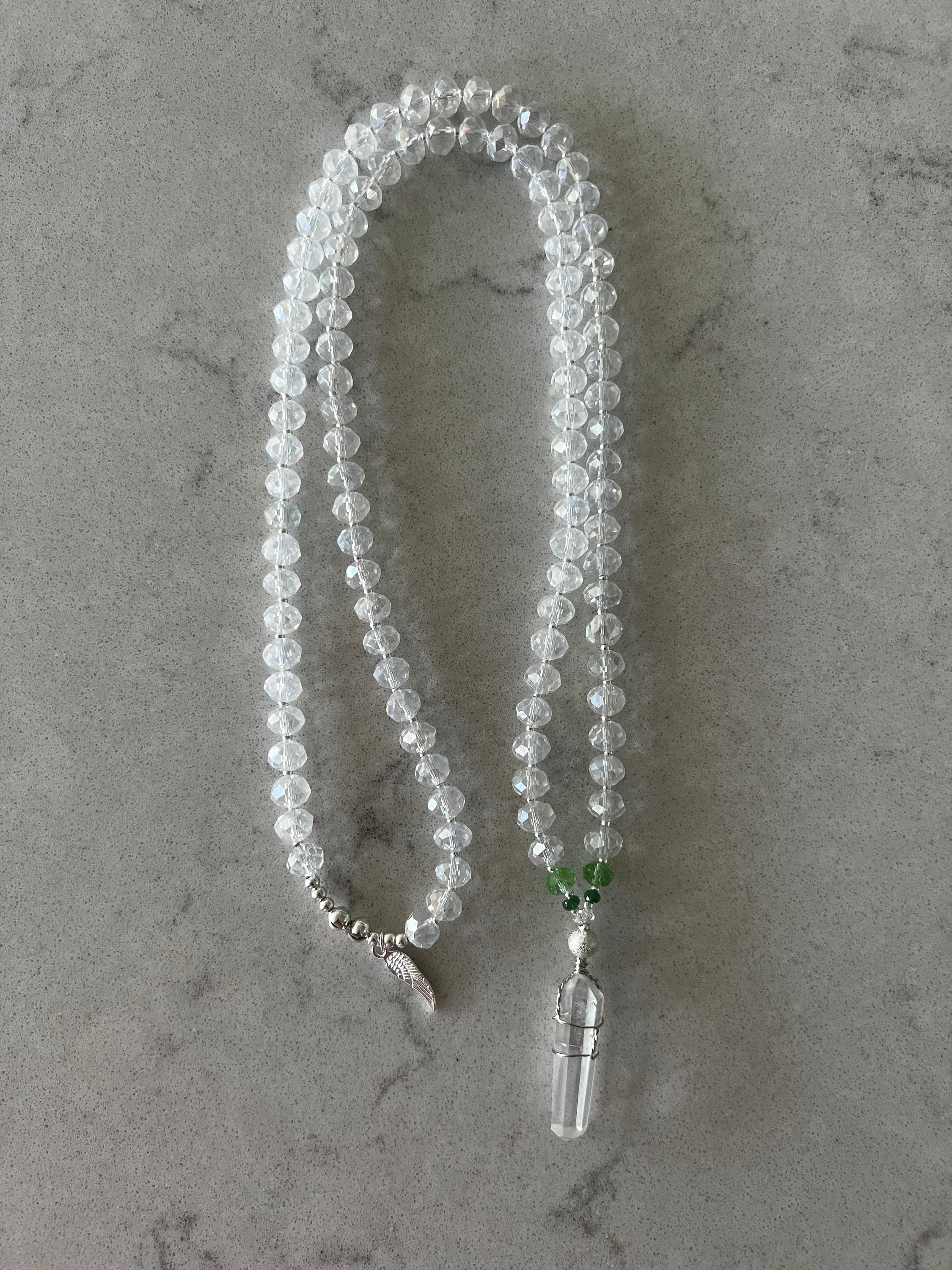 Archangel Raphael Healing Crystal Necklace