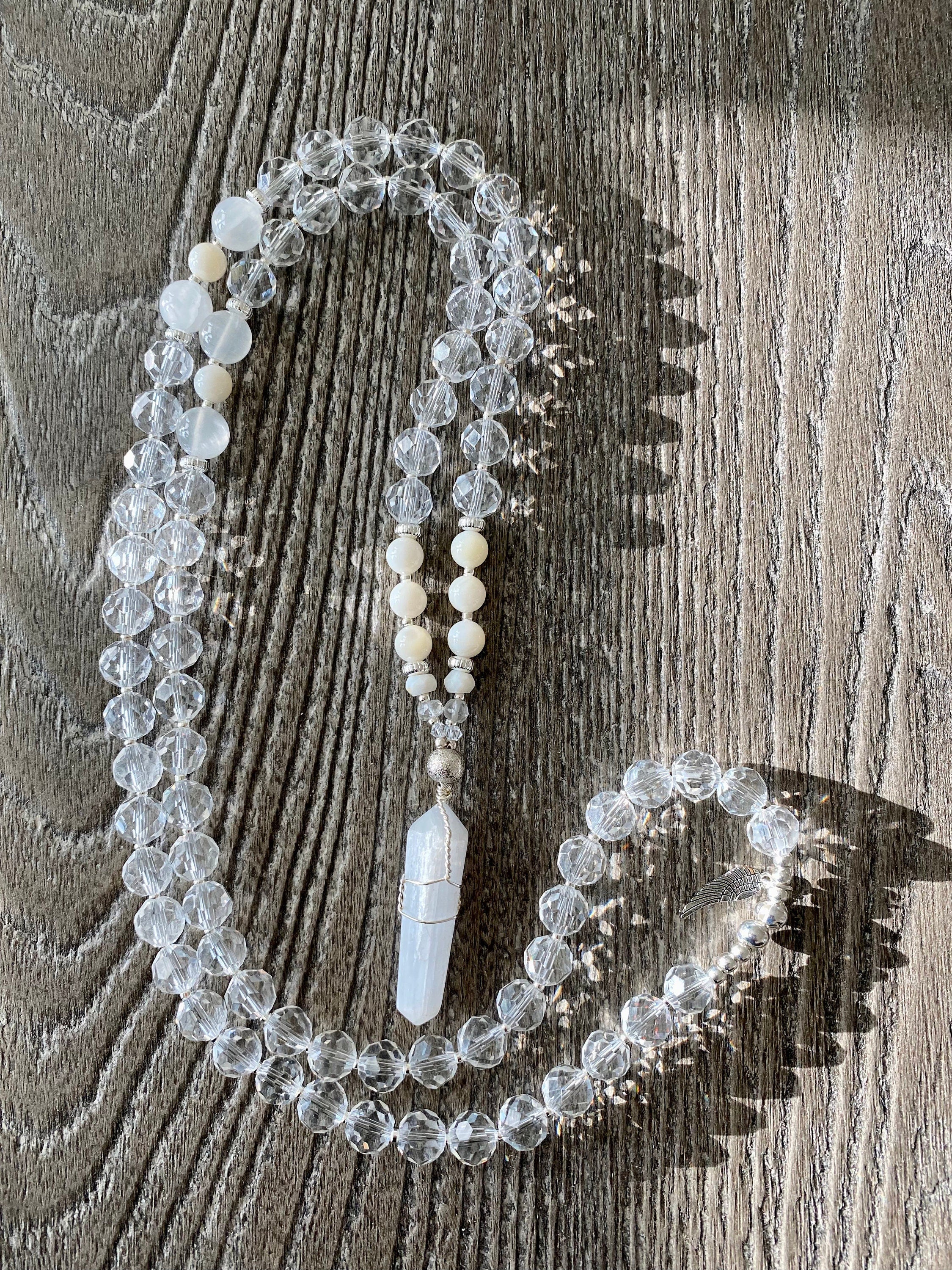 White Flame Healing Mala