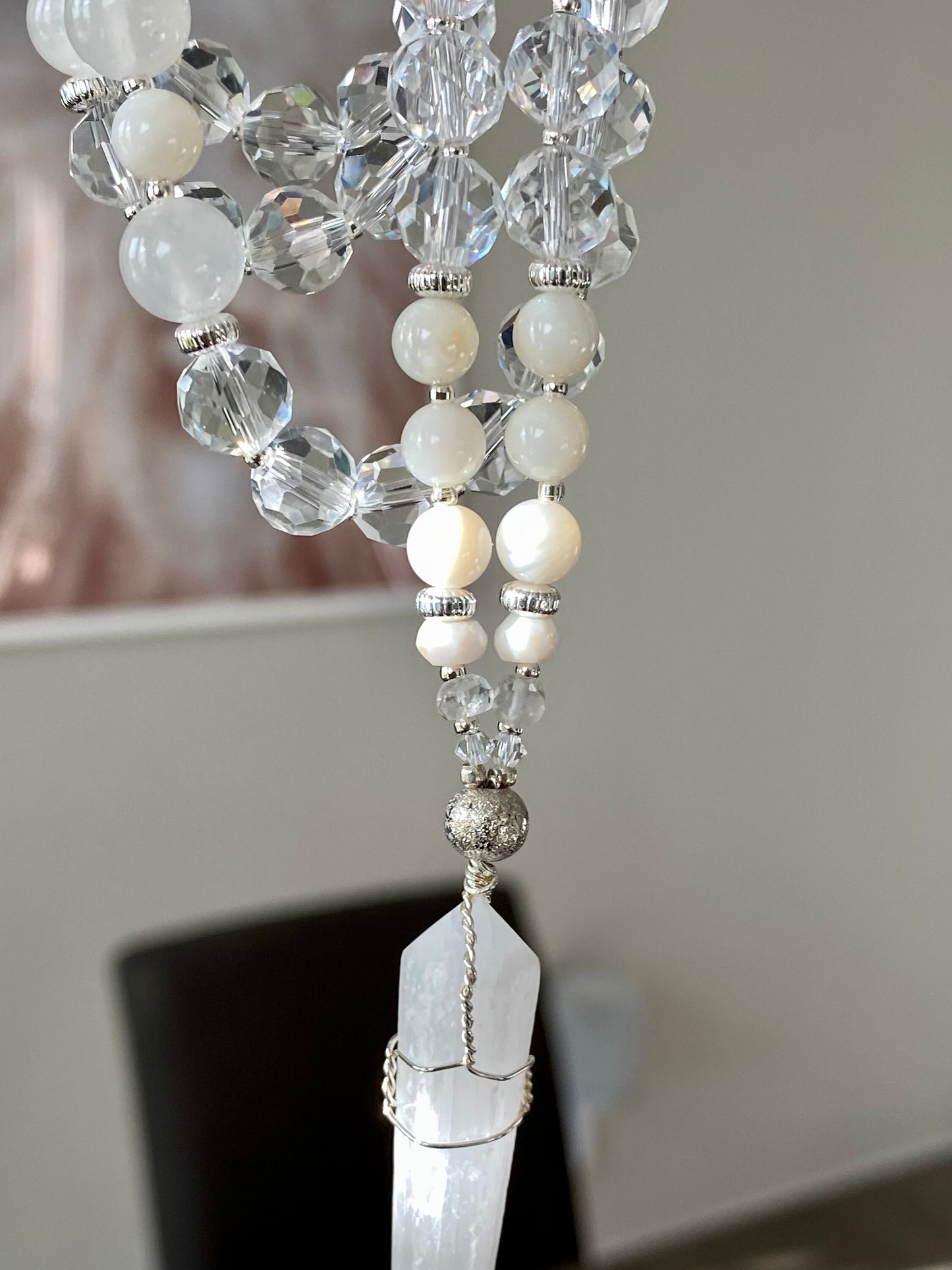 White Flame Healing Mala